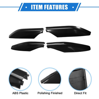 4 x Car Roof Rack Side Rails End Covers for Lexus GX470 (2003-2009) Black