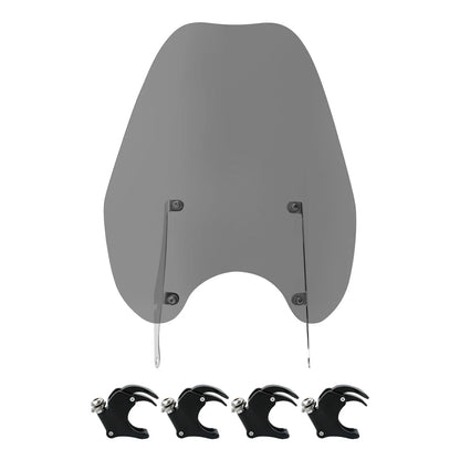 49mm Smoke Windshield Clamps for Harley Breakout, Fat Bob, Low Rider (2018-2024)