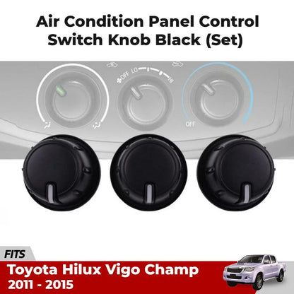 Set Air Condition Panel Control Switch Knob Fits Toyota Hilux Vigo SR5 11-15 ADE