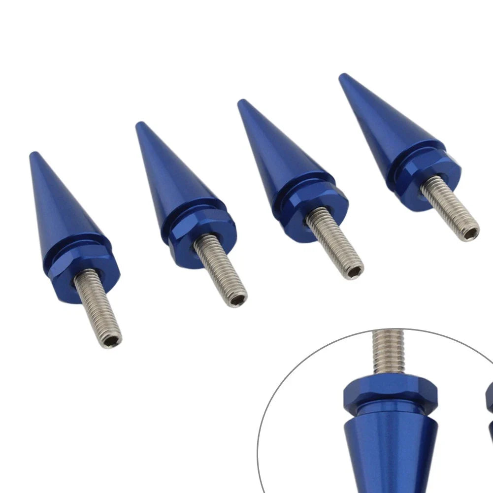 4 x 5mm Blue Spike Windscreen Screw Bolts for Harley Touring Road Glide (1998-2025)