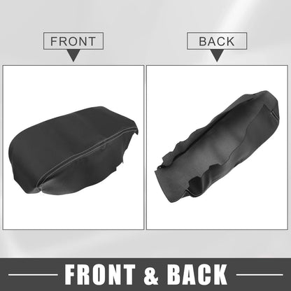 Center Console Armrest Cover for Dodge Charger (2008-2010) Black with Stitches