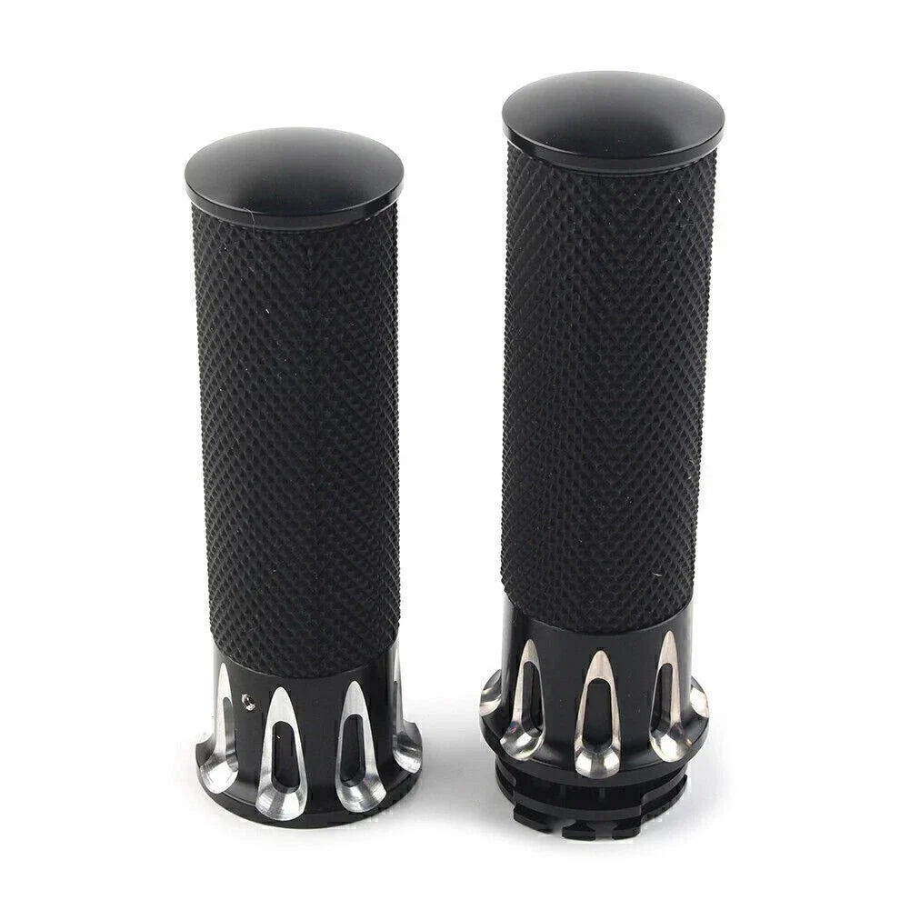 Black Handle Bar Grips for Harley Sportster XL883 XL1200 (2004-2023)