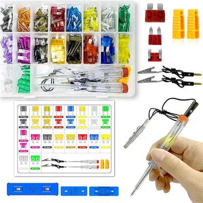 Fuses 306Pcs for Car Fuses Kit with Puller & Tester