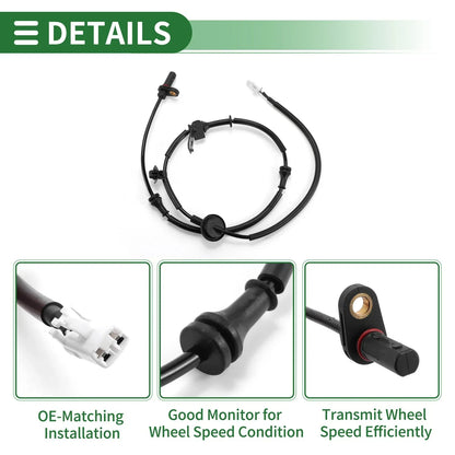 ABS Wheel Speed Sensor for Hyundai Elantra 2013-2014 (2 x Sensors)