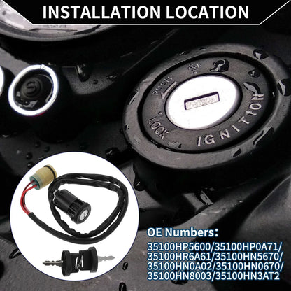 Ignition Key Switch for Honda TRX350TE Rancher (2000)