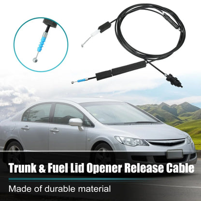 Trunk Lid Fuel Door Release Cable for Honda Civic (2001-2005) Black