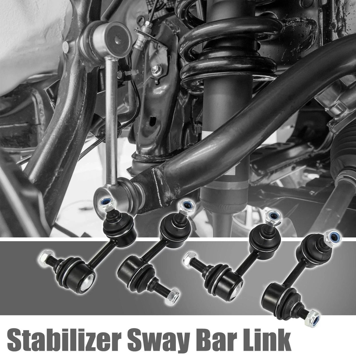 4 x Front Rear Sway Bar Links for Honda Civic (K80768, K750125)