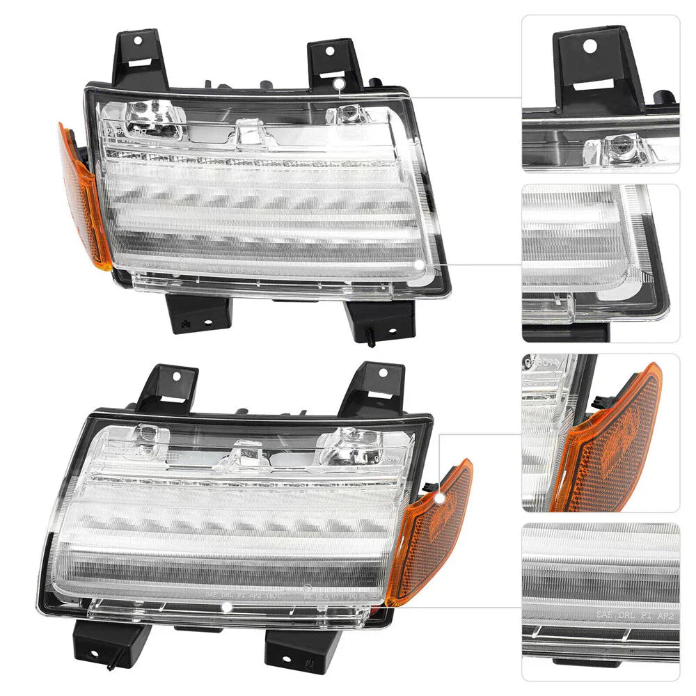 LED Turn Signal Lights w/DRL for 2018-2022 Jeep Wrangler JL ()