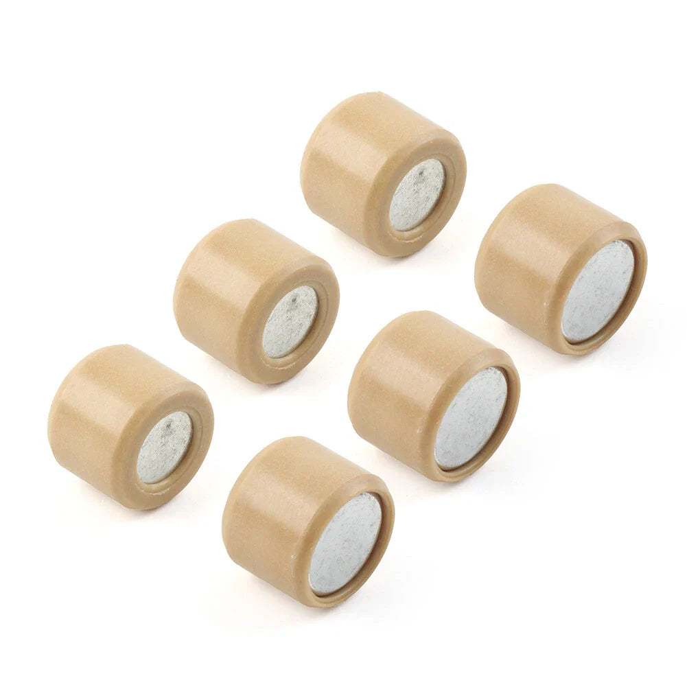 6 x 18g Variator Rollers for GY6 125 150cc Scooter Engines