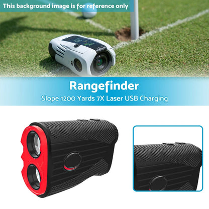 1200 Yards 7X Golf Slope Rangefinder Laser Precision USB Charging