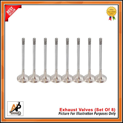 Exhaust and Inlet Valves Set of 16 for Citroen Berlingo Peugeot (2008–2008)