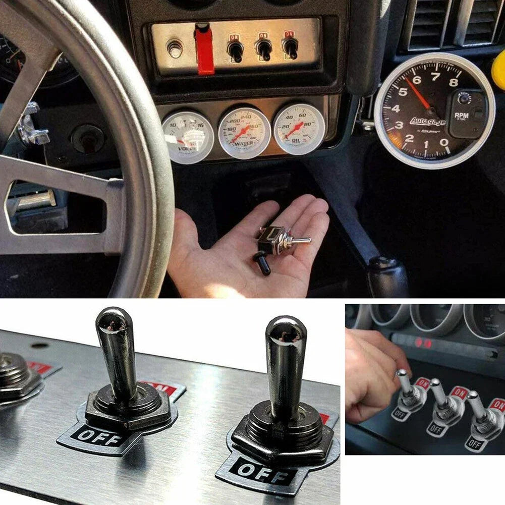 5x Toggle Switch 12V ON/OFF for Car Dash Light Marine Boat