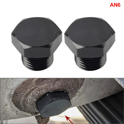 Aluminum 6AN Block Off Cap ORB Plug Male Fitting Adapters