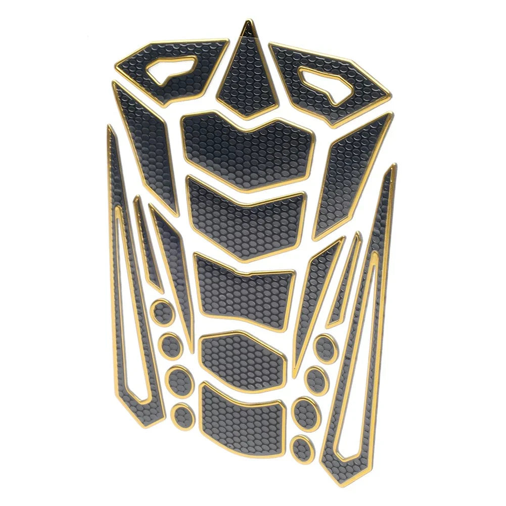 Gold Motorcycle Oil Fuel Tank Pad Cover Guard Protector Decal Sticker