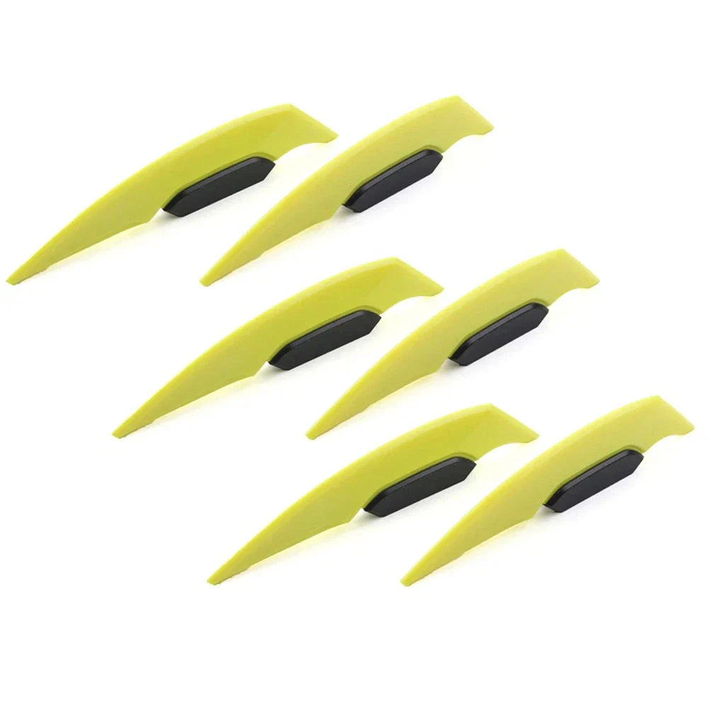 Yellow Fairing Winglets Side Spoiler Deflector Air Wings for Motorcycle