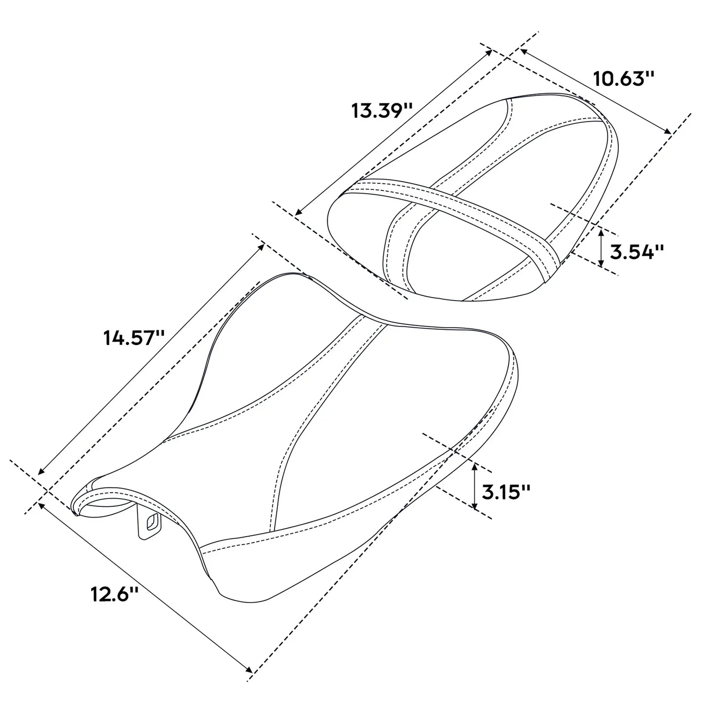 Rider & Passenger Seats for Suzuki GSXR1000 (2007-2008)