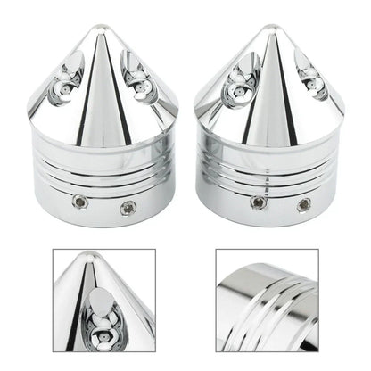 Front Wheel Axle Nut Cover Cap for Harley Touring Road Glide Dyna Softail