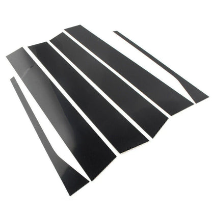 6 x Door Trim Covers for VW Jetta Sedan (2006-2010) Glossy Black