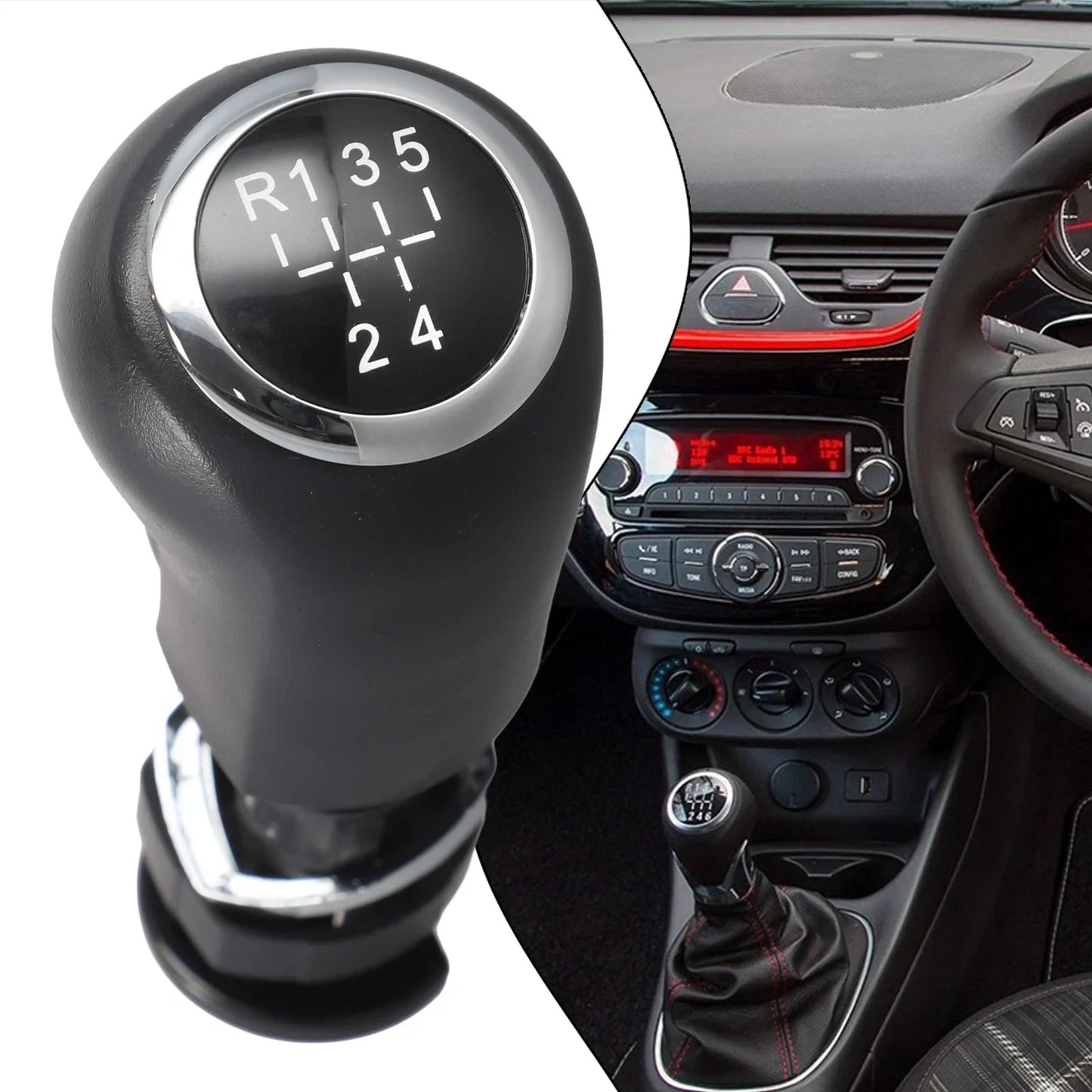 Premium 5 Speed Gear Shift Knob for Opel Vauxhall Corsa D (2006–2014)