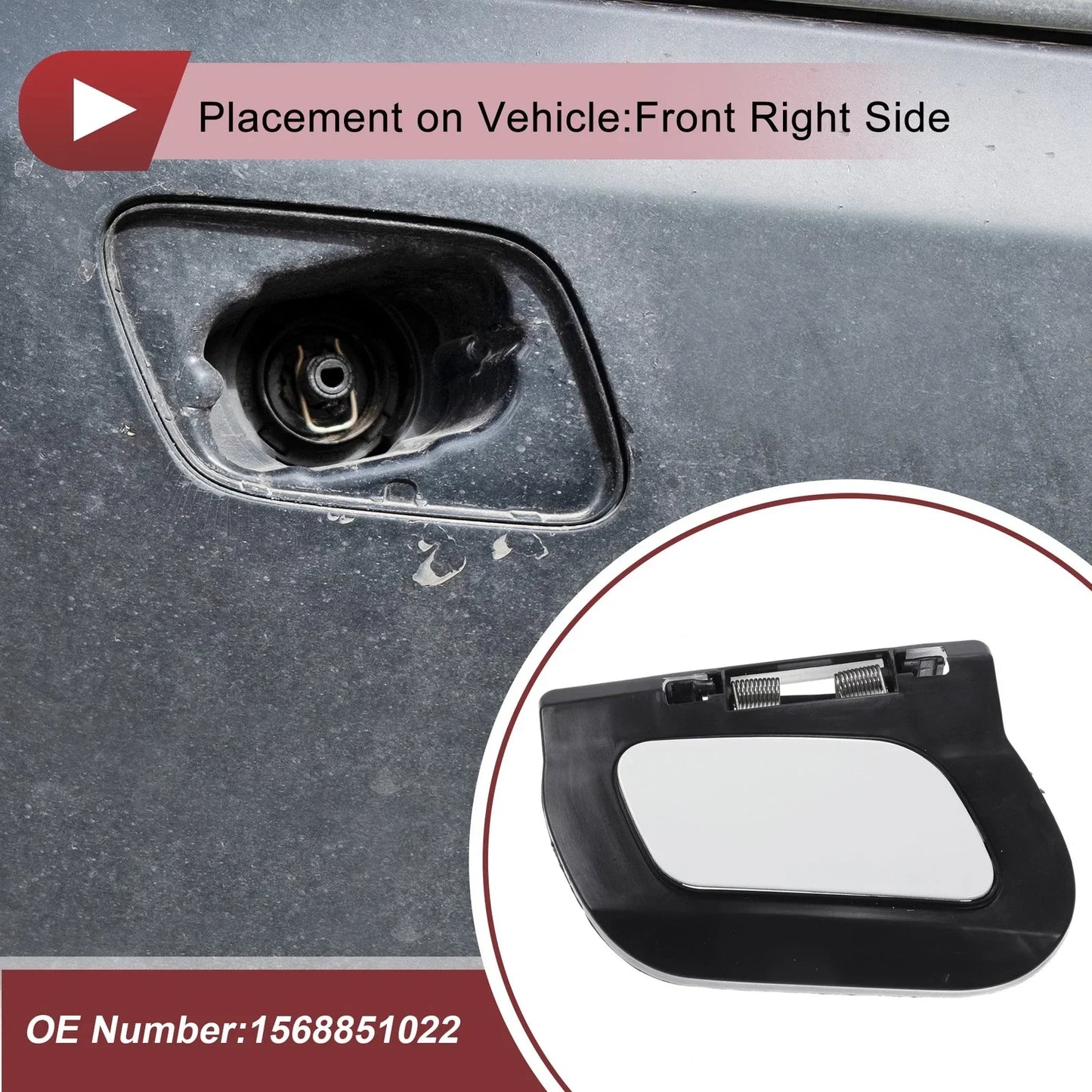 Front Right Washer Nozzle Cover for Mercedes-Benz GLA45 AMG (2015-2019)