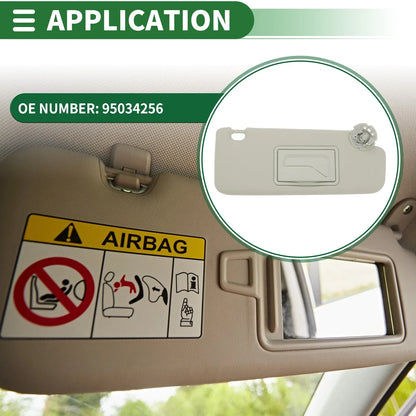 Right Car Sun Visor for Chevrolet Cruze 2011-2016 with Mirror