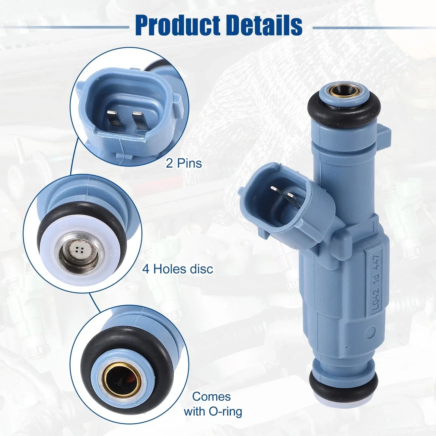 4 x Fuel Injector Nozzles for Hyundai Sonata 2.4L (2010-2015)
