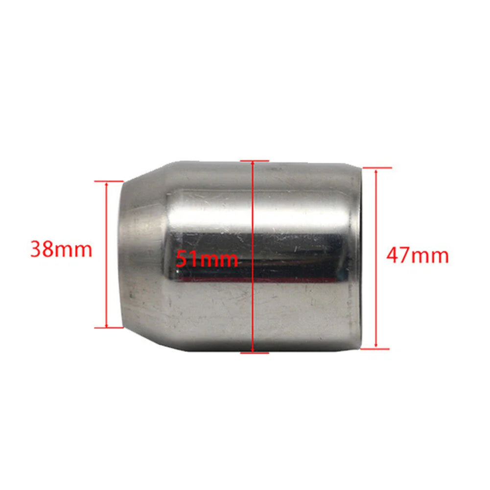 2" to 1.5" Stainless Steel Weldable Exhaust Pipe Reducer Adapter for Car