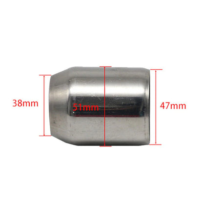 2" to 1.5" Stainless Steel Weldable Exhaust Pipe Reducer Adapter for Car