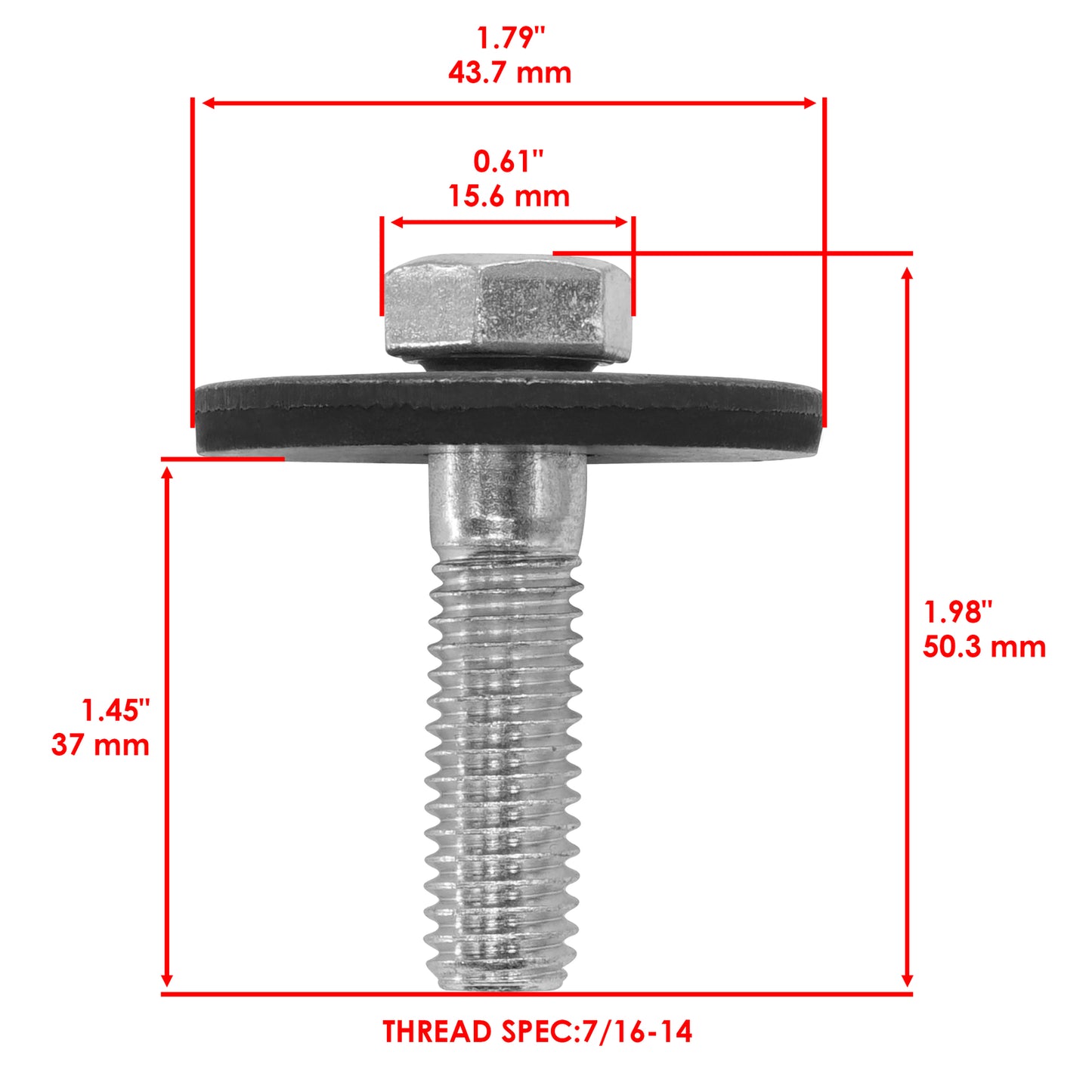 Deck Blade Bolt and Washer Kit for John Deere 108 111 111H 112L (1958–1993)