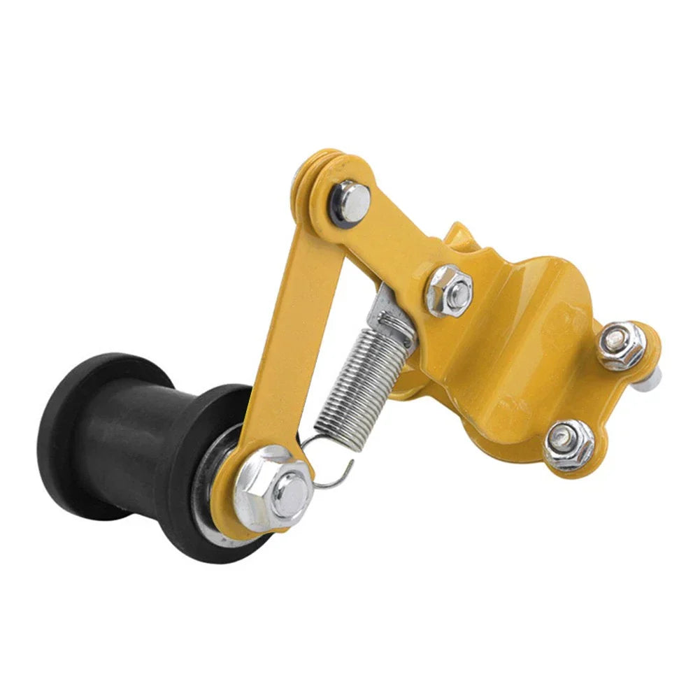 Yellow & Black Universal Bolt-On Chain Tensioner Roller Adjuster for ATV/Dirt Bike