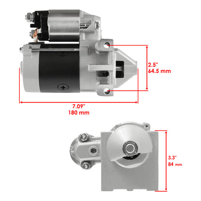 Caltric Starter Motor Replacement for John Deere (AM107206) (AM102567) (2001–2001)