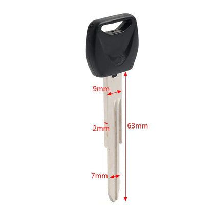 Black Uncut Blade Blank Key for Honda FAZE 250, SILVER WING 400/600 (2001-2010)
