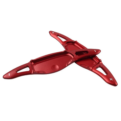 Red Aluminum Steering Wheel Paddle Shifter Extensions for Kia Stinger (18-23)