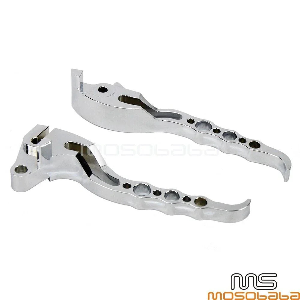 CNC Aluminum Brake Clutch Levers Chrome for Suzuki Boulevard M109R (2006-2017)