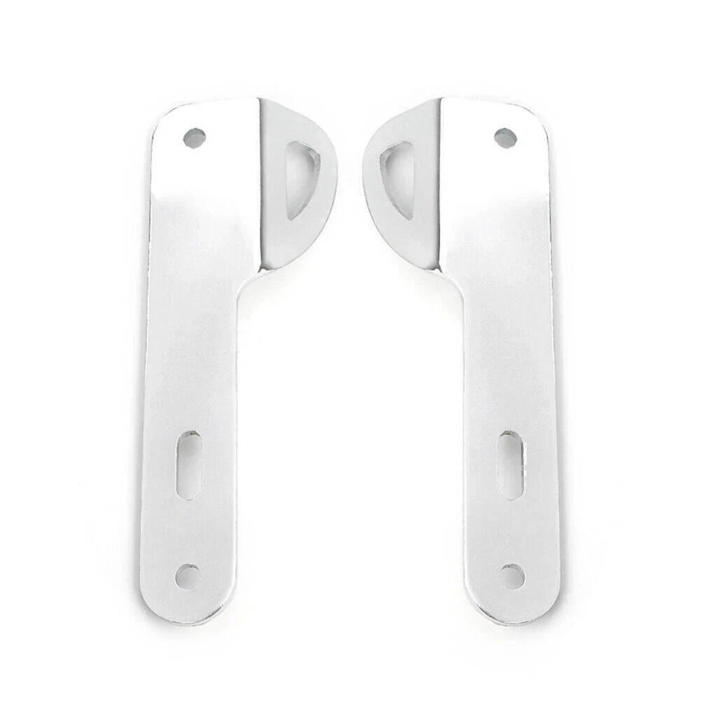 Chrome Trailer Hook Tie-Down Brackets for Harley Touring