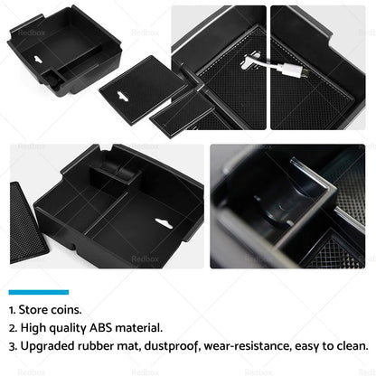 Center Console Armrest Storage Box Tray for SsangYong Musso (2019-2022)