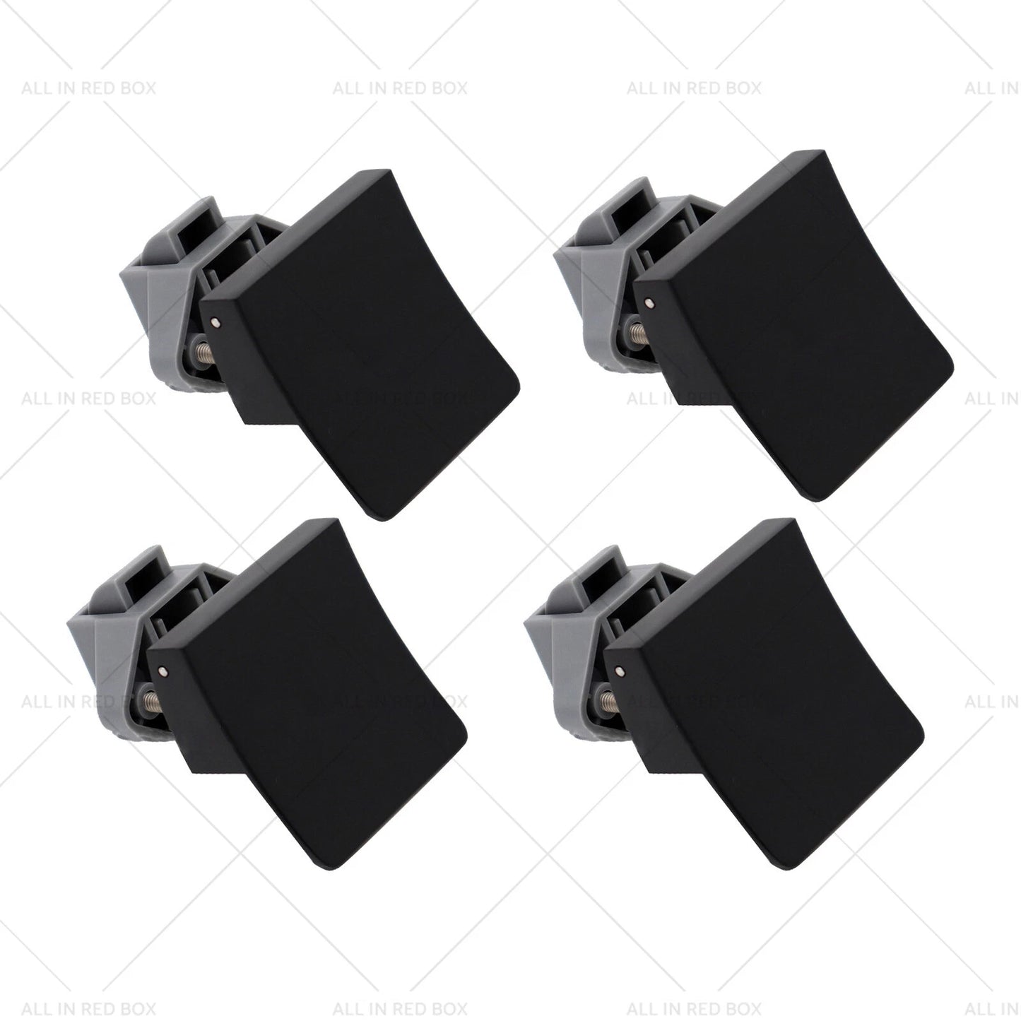 4 x Square Door Cupboard Latch Knob Push Locks for Caravan RV Marine