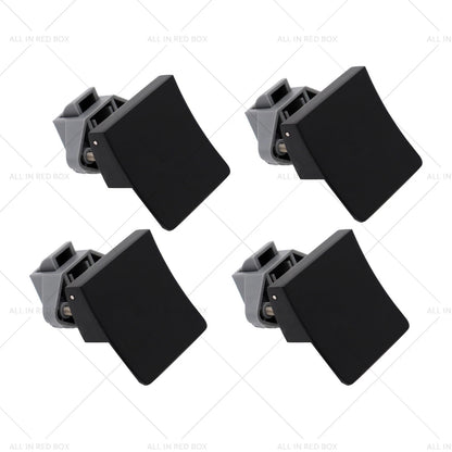 4 x Square Door Cupboard Latch Knob Push Locks for Caravan RV Marine