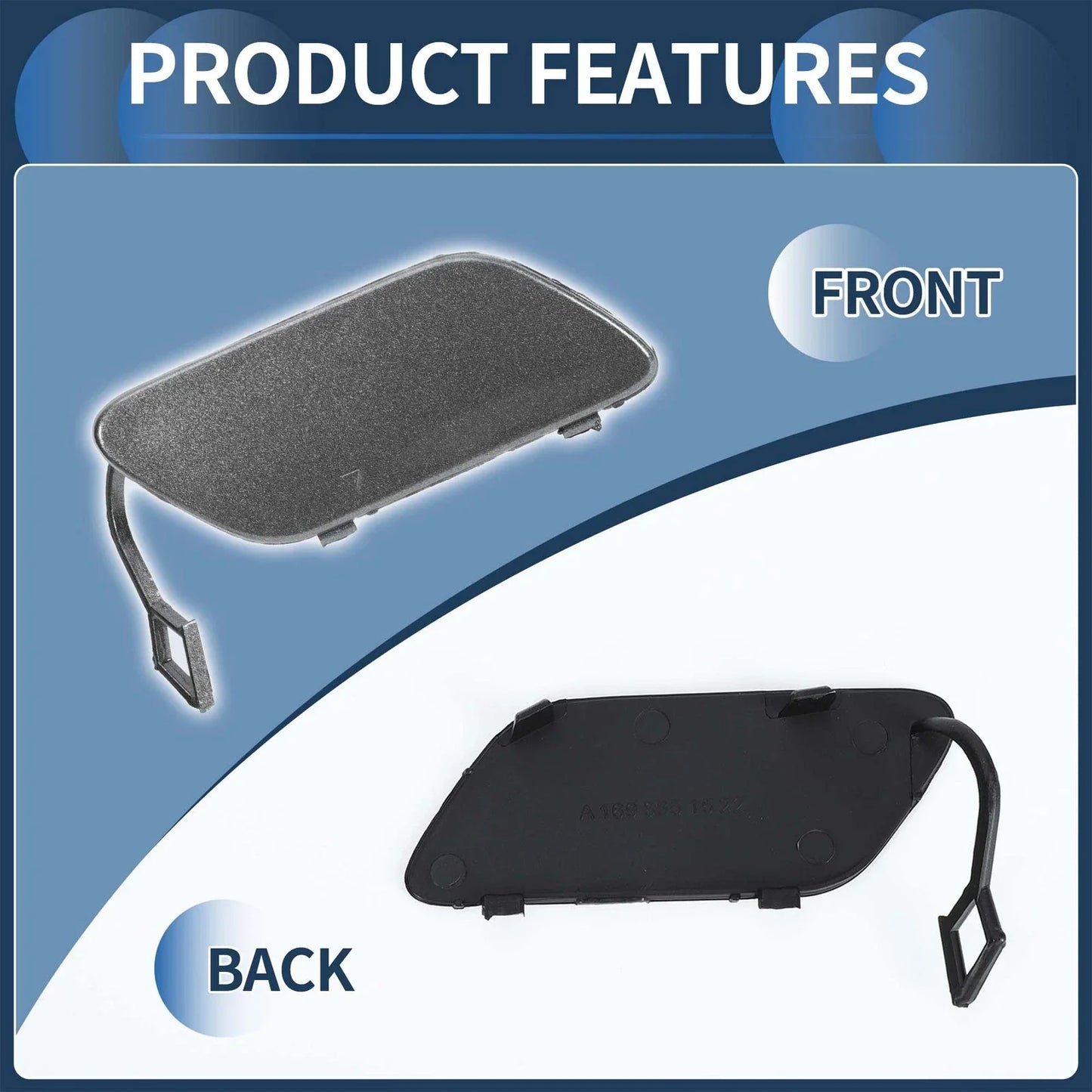 Front Bumper Tow Hook Cap for Mercedes-Benz B-Class (2005-2011)