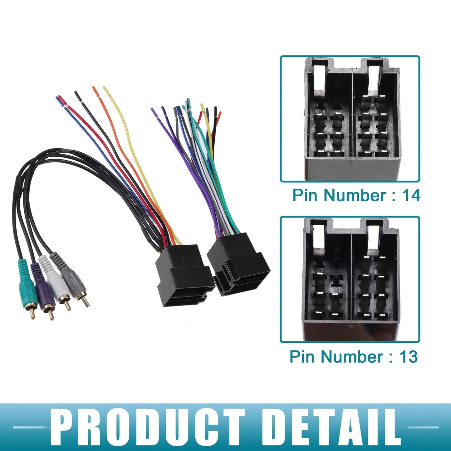 Stereo CD Player Radio Wiring Harness & Antenna Adapter for VW (1980-Present)