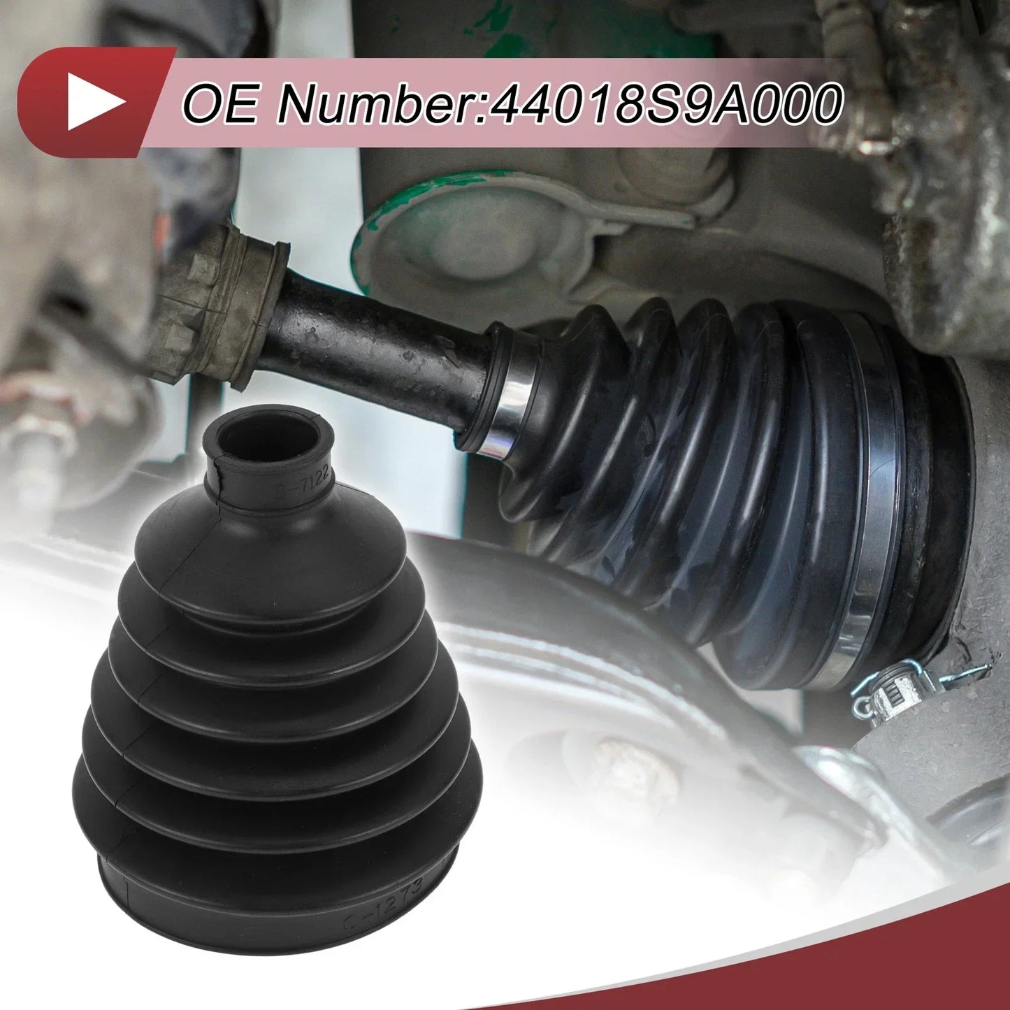 Outer CV Joint Boot Kit with Clamps for Honda CR-V (1999-2006)