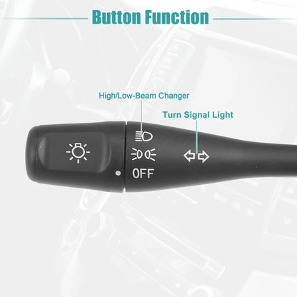 Turn Signal Switch for Chrysler Sebring, Dodge Stratus, Black (2001-2006)