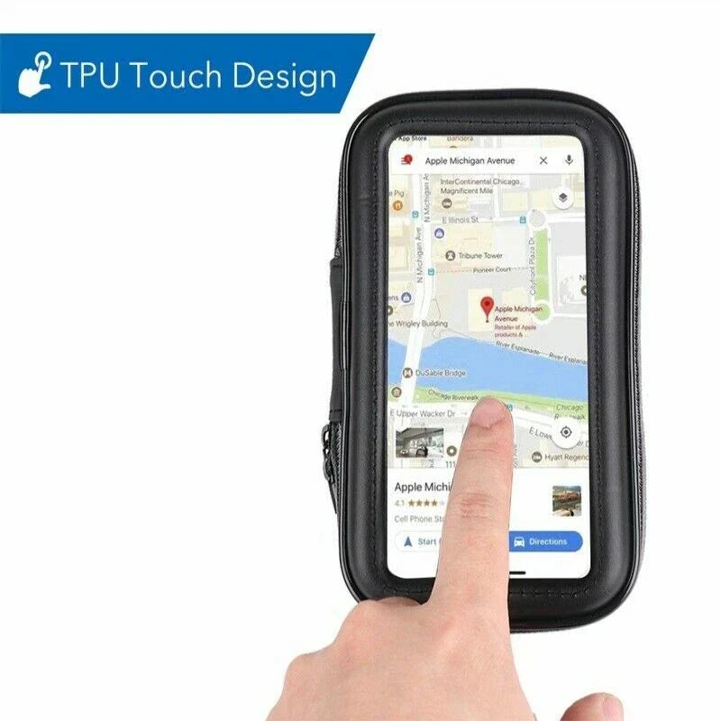 Waterproof Handlebar Mount Case for Bicycle Motorcycle Mobile Phone