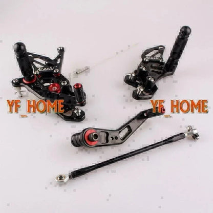 Rearset Footrest Pegs for Suzuki GSXR600 GSXR750 (2008-2010) Black