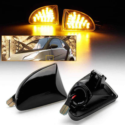 Smoke Lens LED Turn Signal Side Marker Light for Smart Fortwo (2007-2014)