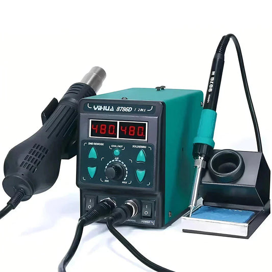 2 in 1 YIHUA 8786D Soldering Iron Hot Air Station for Soldering