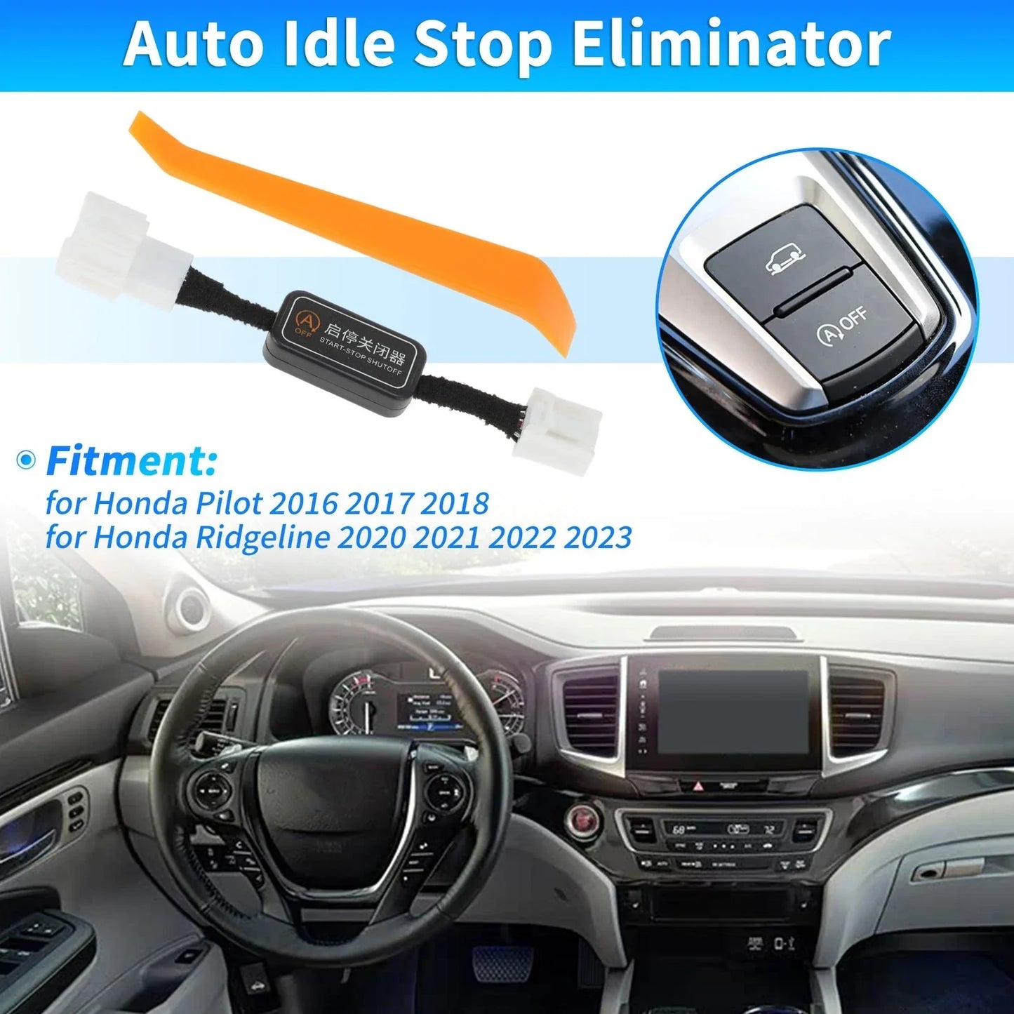 Idle Start Stop Eliminator for Honda Pilot 2016-2018 Auto Start/Stop Disable