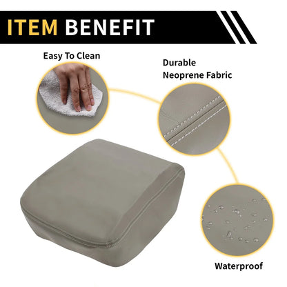 Center Console Cover for Dodge Ram 1500 2002-2008 Microfiber Leather Grey