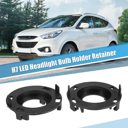 H7 LED Headlight Bulb Retainers 2 x Holders for Hyundai Mistra (2017)