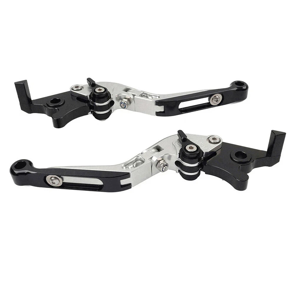 CNC Extendable Brake Clutch Levers for Yamaha YZF R1 (2009-2014) Silver